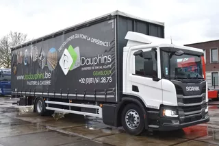 Scania P P280 4x2LB - SLIDING CURTAINS/ROOF - FULL AIR - 125 TKM - NAVI - WHEELBASE: 635 CM - ELEVATOR - LED - TOP CONDITION -