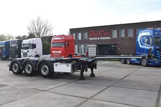 D-Tec FLEXITRAILER - ADR FL - ALL CONNECTIONS - LIFT AXLE - DISC BRAKES - 3 x EXTENDABLE - TOP CONDITION -