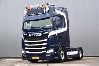 Scania S S580 V8 NGS 4x2NB - NEW TACHO - RETARDER - FULL AIR - PARK. AIRCO - 2 x FUEL TANKS - LEATHER SEATS - ALCOA'S - LED - SPECIAL BUMPER -