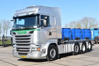 Scania R R520 HL V8 8x2/4HNB - NEW TACHO - FULL AIR - PARK. AIRCO - WHEELBASE: 470 CM - TOP CONDITION -