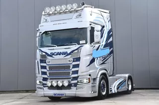 Scania S S650 V8 NGS 4x2NB - NEW TACHO - HYDRAULIC SYSTEM - RETARDER - FULL AIR/ 4 POINT AIR REAR - PARK. AIRCO - ALCOA'S - LED -