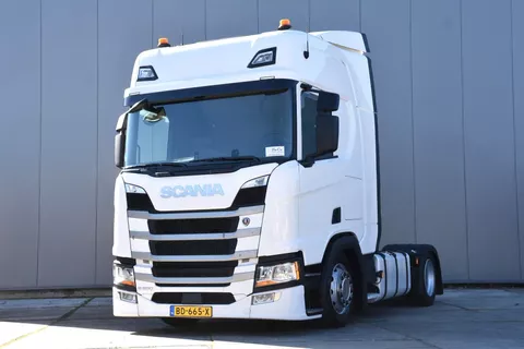 Scania R R500 NGS 4x2EB - MEGA - NEW TACHO - EURO 6 E - 577 TKM - RETARDER - FULL AIR - LIFTING FIFTH WHEEL - PARK. AIRCO - LEATHER SEATS - 2 x FUEL TANKS - GOOD CONDITION -