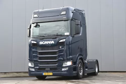 Scania S S450 NGS 4x2NB - NEW TACHO - EURO 6 E - RETARDER - 743 TKM - FULL AIR - PARK. AIRCO - NAVI - 2 x FUEL TANKS - LED LIGHTS - GOOD CONDITION -