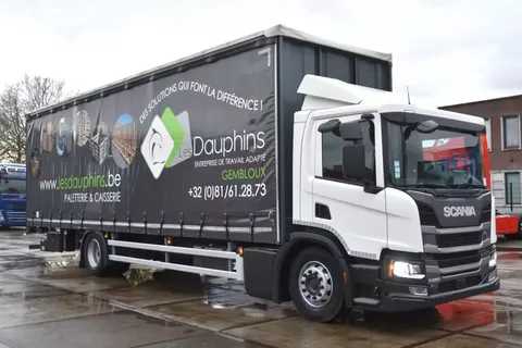 Scania P P280 4x2LB - SLIDING CURTAINS/ROOF - FULL AIR - 125 TKM - NAVI - WHEELBASE: 635 CM - ELEVATOR - LED - TOP CONDITION -