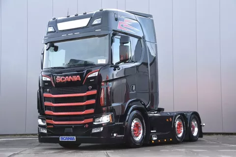 Scania S S580 V8 NGS 6x2/4NB - HYDRAULIC SYSTEM - RETARDER - FULL AIR - PARK. AIRCO - LEATHER SEATS - ALCOA'S - LED - TOP CONDITION -