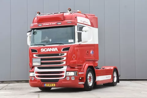 Scania R R490 HL 4x2MNB - NEW TACHO - ADR FL - COMPRESSOR - RETARDER - FULL AIR/4 POINT REAR - PARK. AIRCO - 2 x FUEL TANKS - XENON -