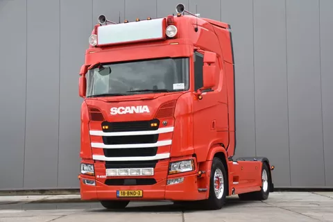 Scania S S450 NGS 4x2 - NEW TACHO - RETARDER - PARK. AIRCO - LEATHER SEATS - 2 x FUEL TANKS - ALCOA'S - TOP CONDITION -